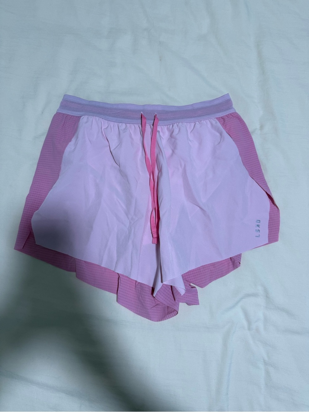 Women’s Pink Athletic Shorts with Drawstring